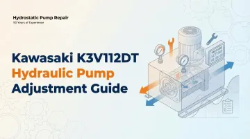 Kawasaki K3V112DT Hydraulic Pump Adjustment Guide