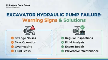 Excavator Hydraulic Pump Failure: Warning Signs &amp; Solutions