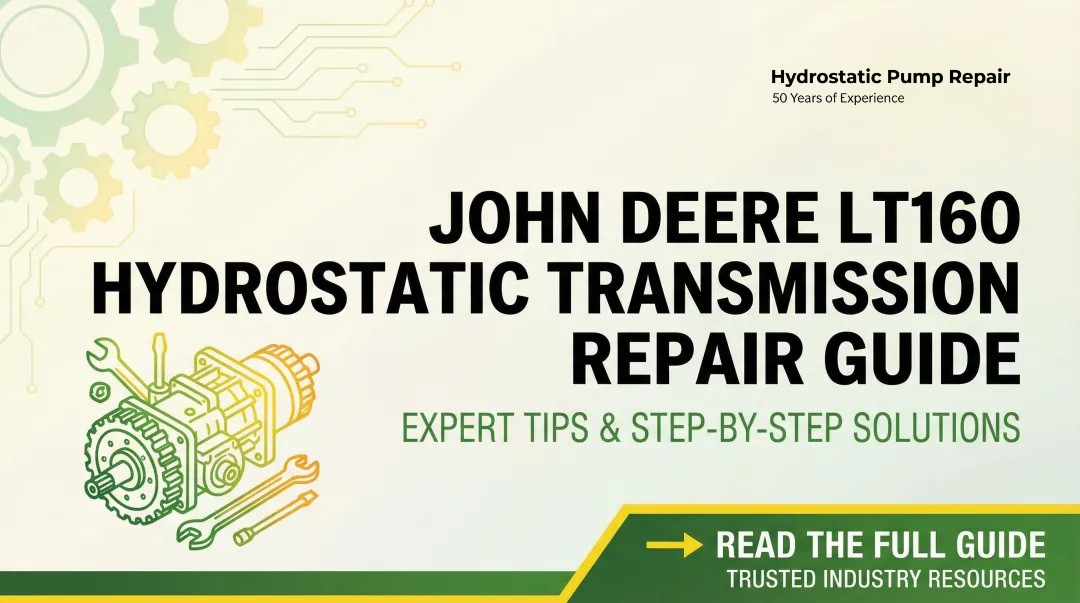 John Deere LT160 Hydrostatic Transmission Repair Guide