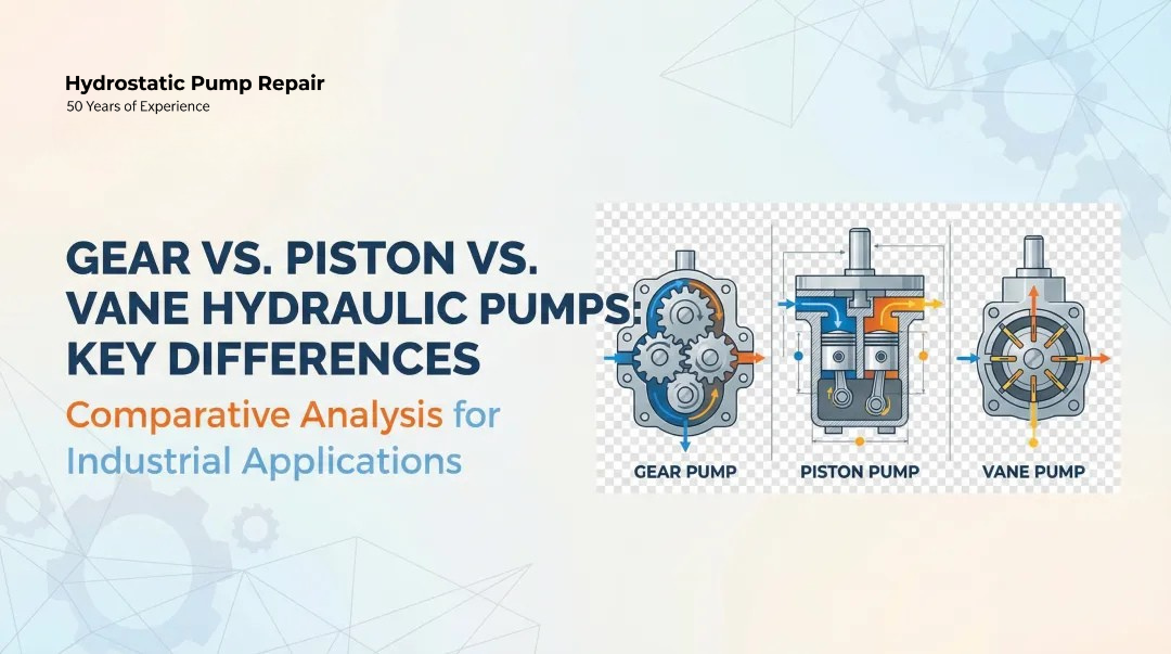 Gear vs. Piston vs. Vane Hydraulic Pumps: Key Differences