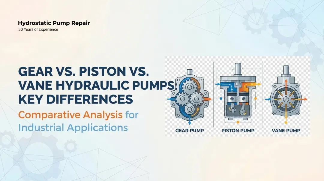 Gear vs. Piston vs. Vane Hydraulic Pumps: Key Differences