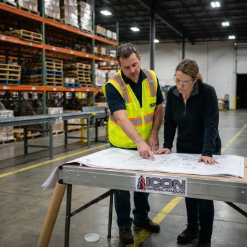 Warehouse equipment installation planning