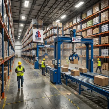 Automated warehouse storage system in Michigan facility