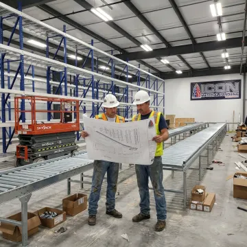 Warehouse storage planning and installation process