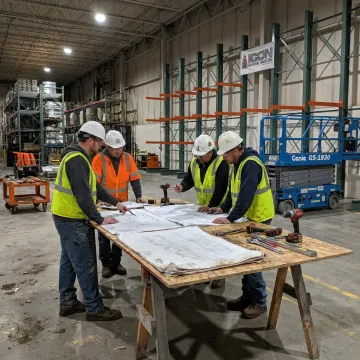 Warehouse relocation planning and racking installation