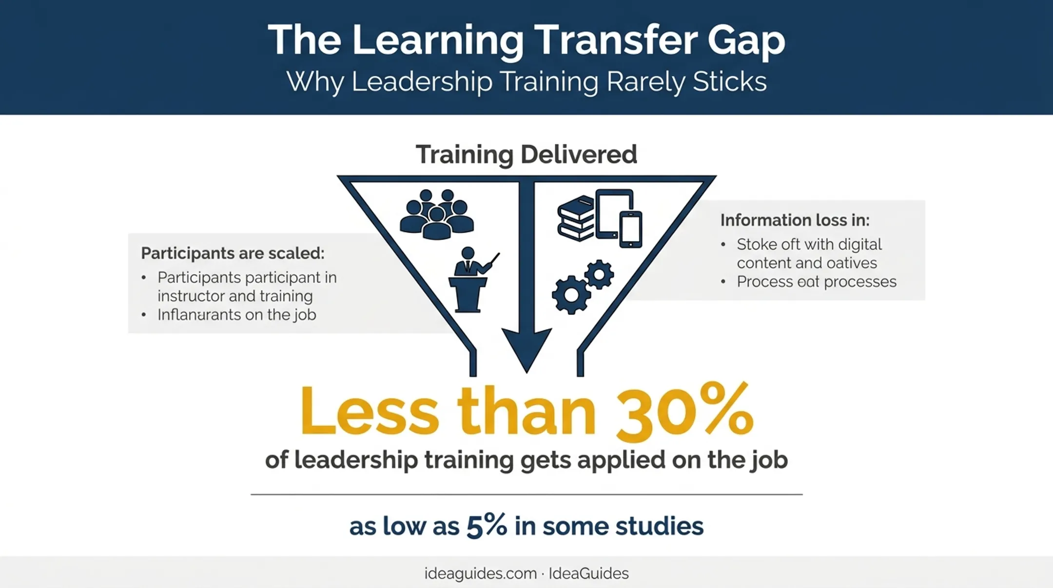 Learning transfer rate statistics from group leadership training sessions