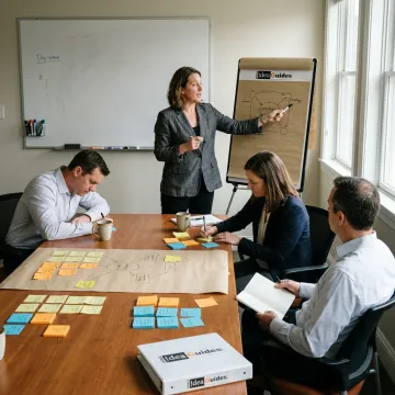 Nonprofit leaders in a facilitated workshop