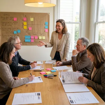 Facilitated nonprofit strategic planning session