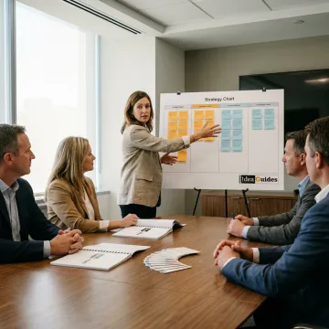 Board facilitation session with executives