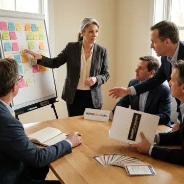 Executive team in a strategic planning workshop