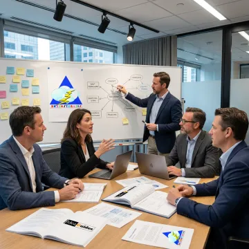 Leadership team participating in a strategic training workshop