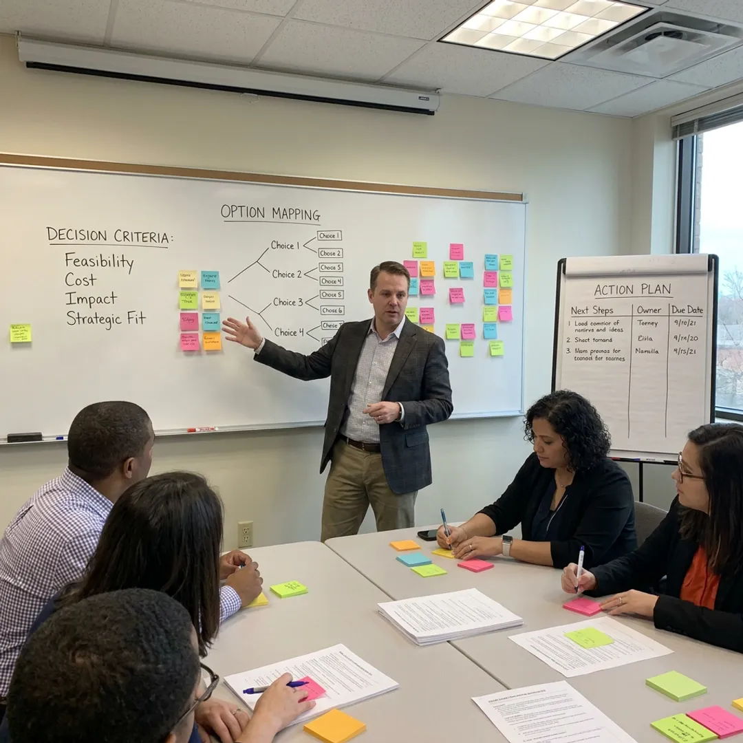 Facilitated team decision making process