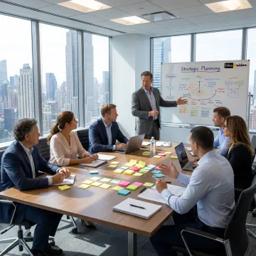 Strategic planning workshop with executives in New York