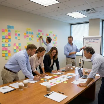 Strategic planning workshop with leadership team