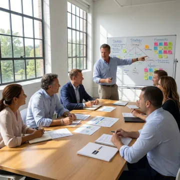 Executive retreat meeting near Boston