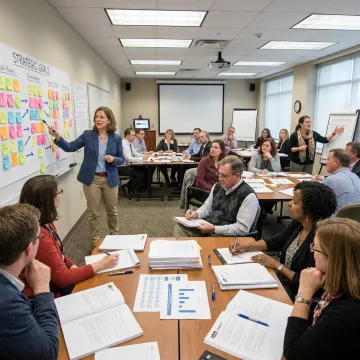 Strategic planning workshop with facilitators and educators