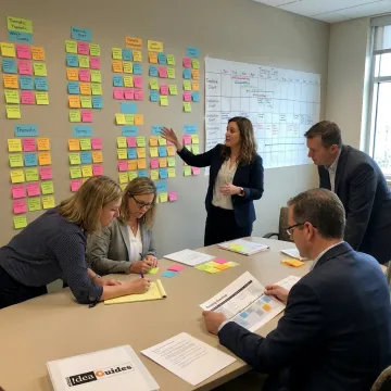 Education leaders in a strategic planning workshop