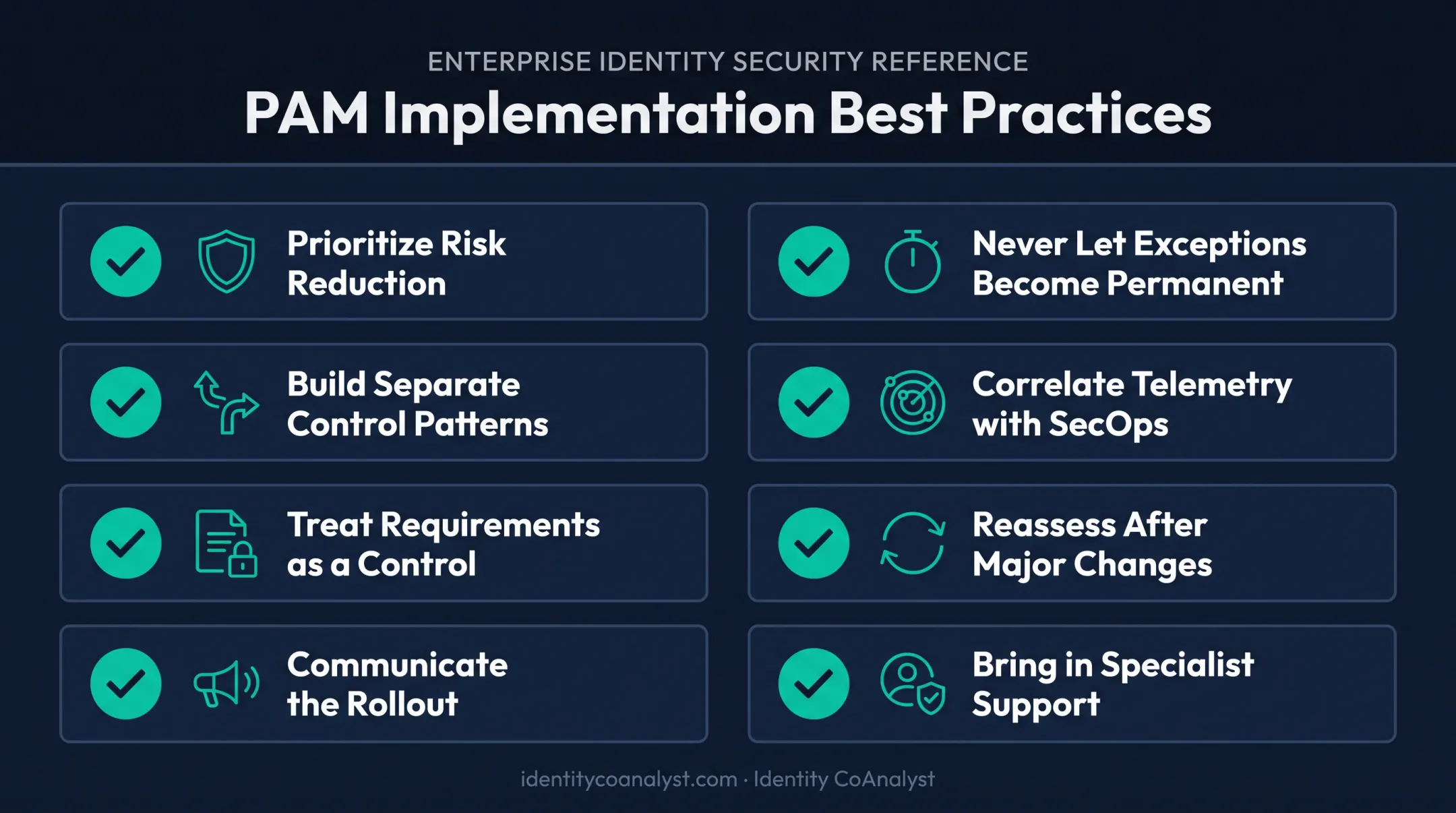 8 pro tips checklist for effective enterprise PAM implementation