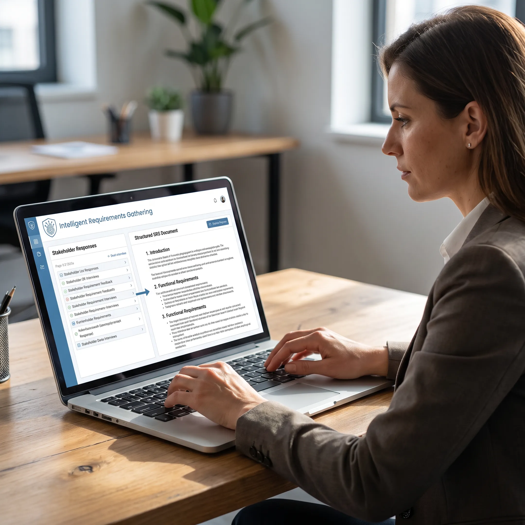 AI platform creating a requirements document