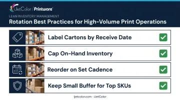 FIFO cartridge rotation strategy checklist for high-volume print shops