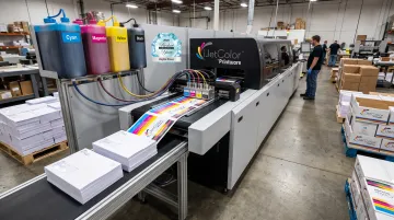 iJetColor 1175 Pro high-speed inkjet envelope press in production