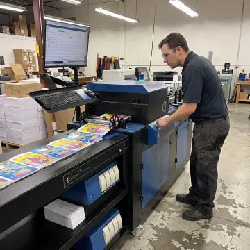 High-speed digital color inkjet printer producing envelopes