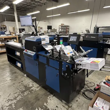 High-speed continuous feed inkjet printer in production