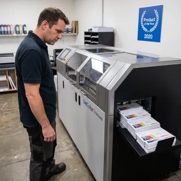 Operator monitoring a high-speed inkjet print system
