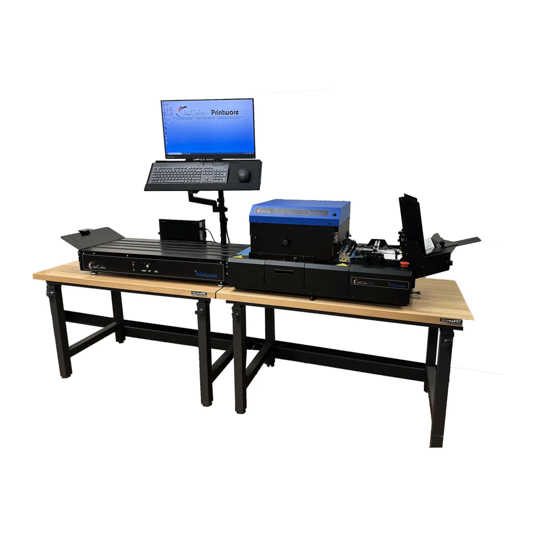 Commercial print operator using a high-speed inkjet printer