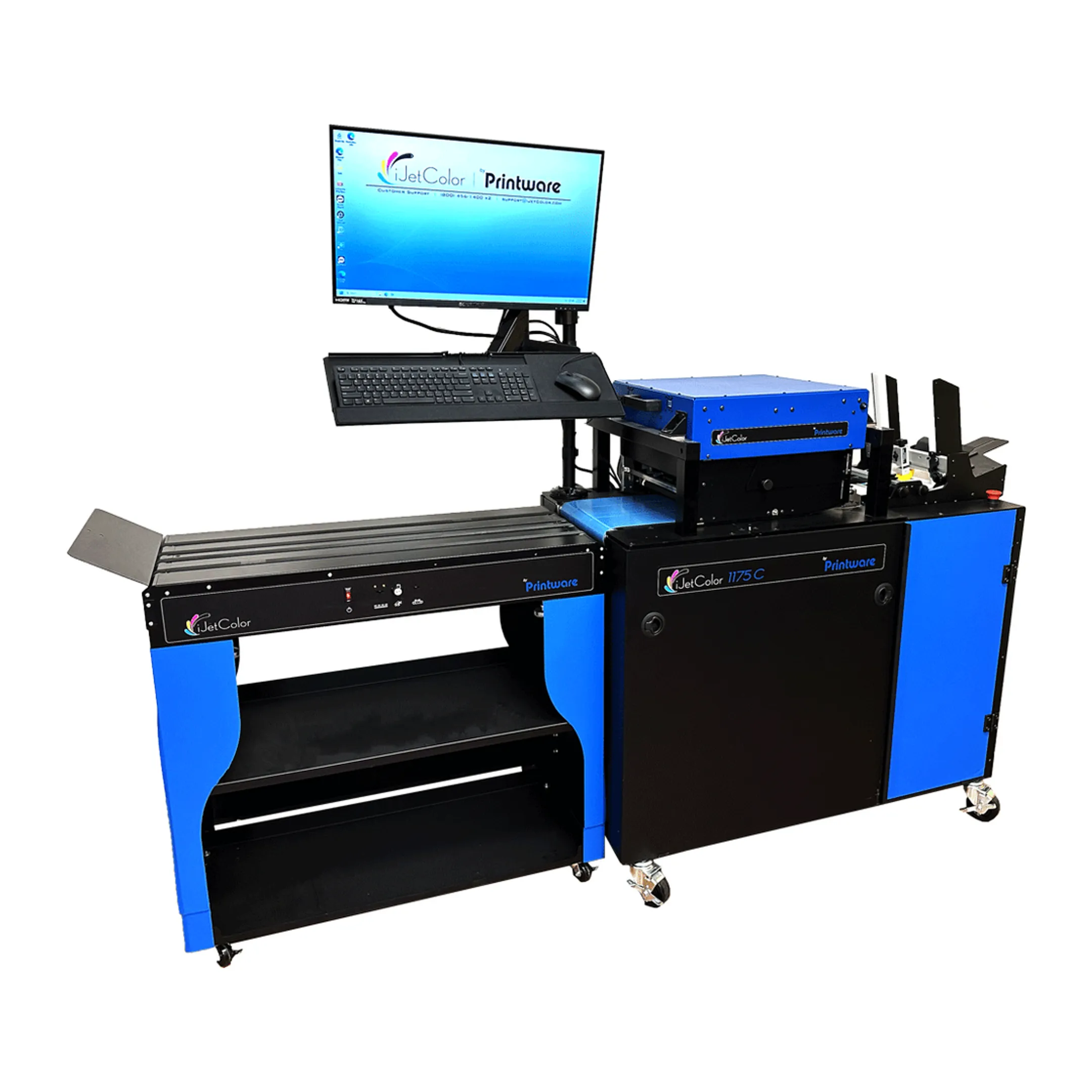 High-speed inkjet press producing personalized direct mail