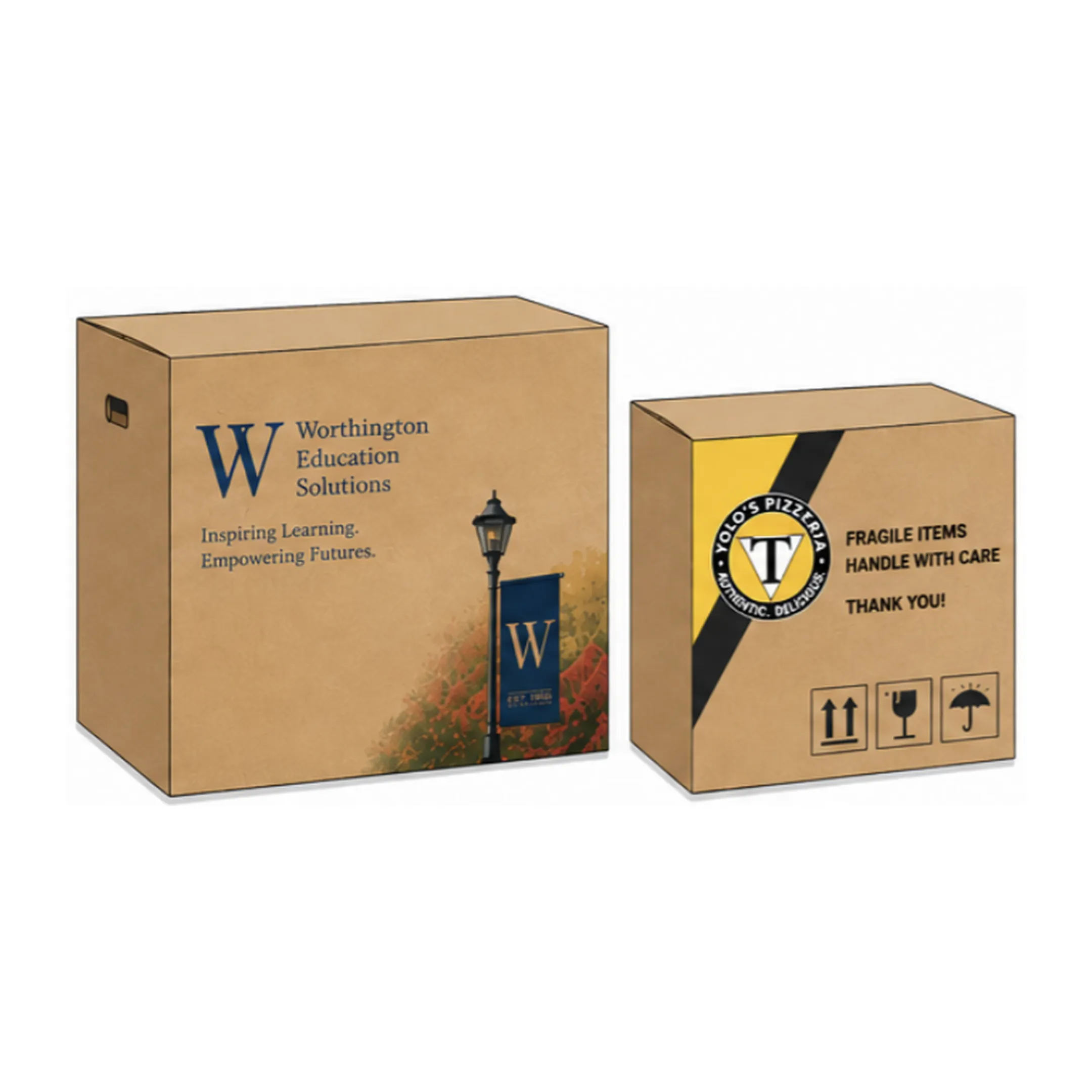 Operator reviewing printed envelopes at digital press