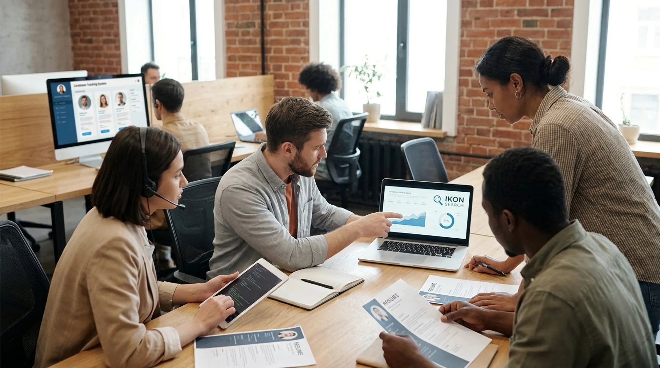 Ikon Search recruiting team vetting data scientist candidates