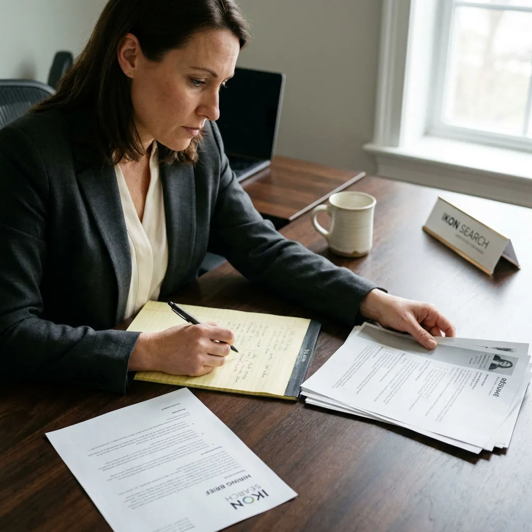 Recruiter screening personal assistant candidates