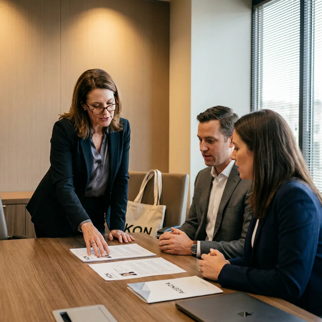 Executive marketing recruitment meeting
