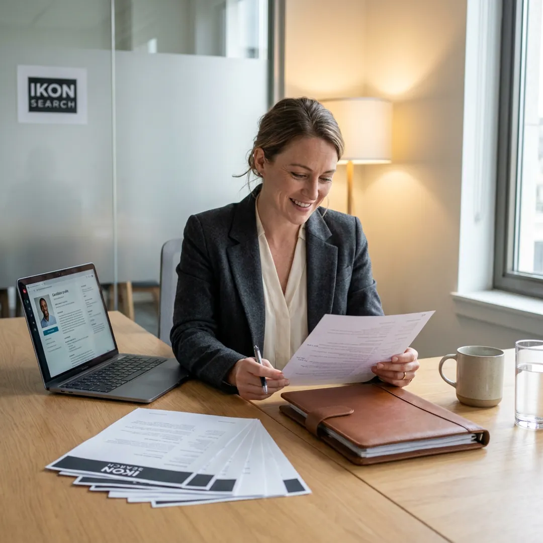 Recruiter screening executive assistant candidates