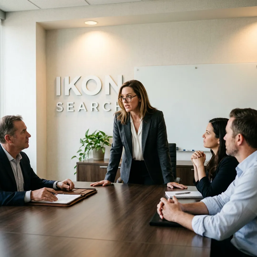 Recruiter leading HR Director hiring process