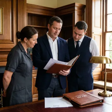 Estate manager coordinating private household staff