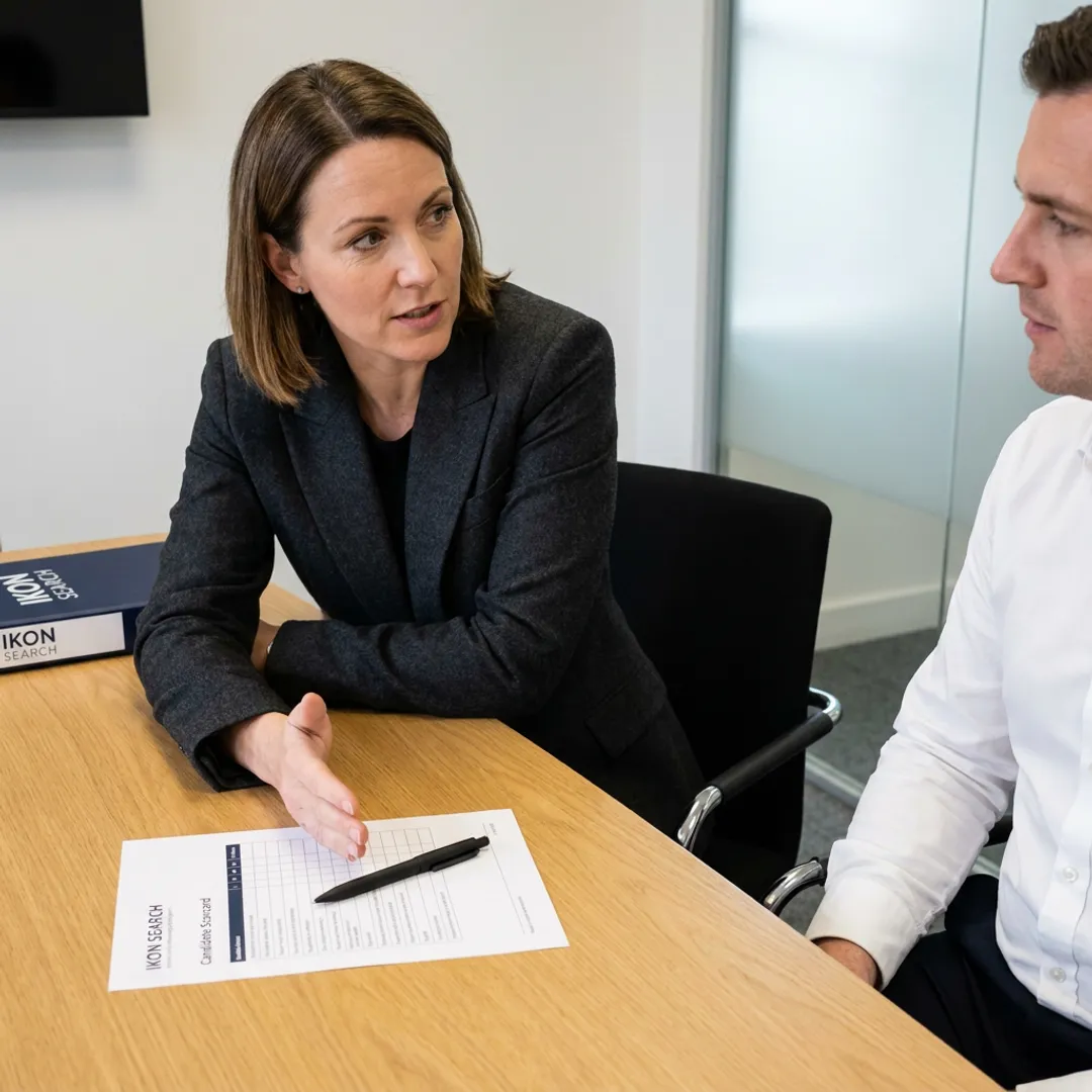 Recruiter outlining a contract-to-hire staffing workflow