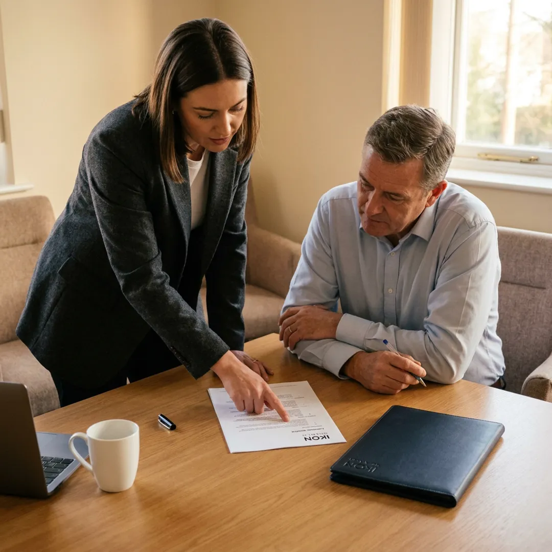 Recruiter discussing staffing process with hiring manager