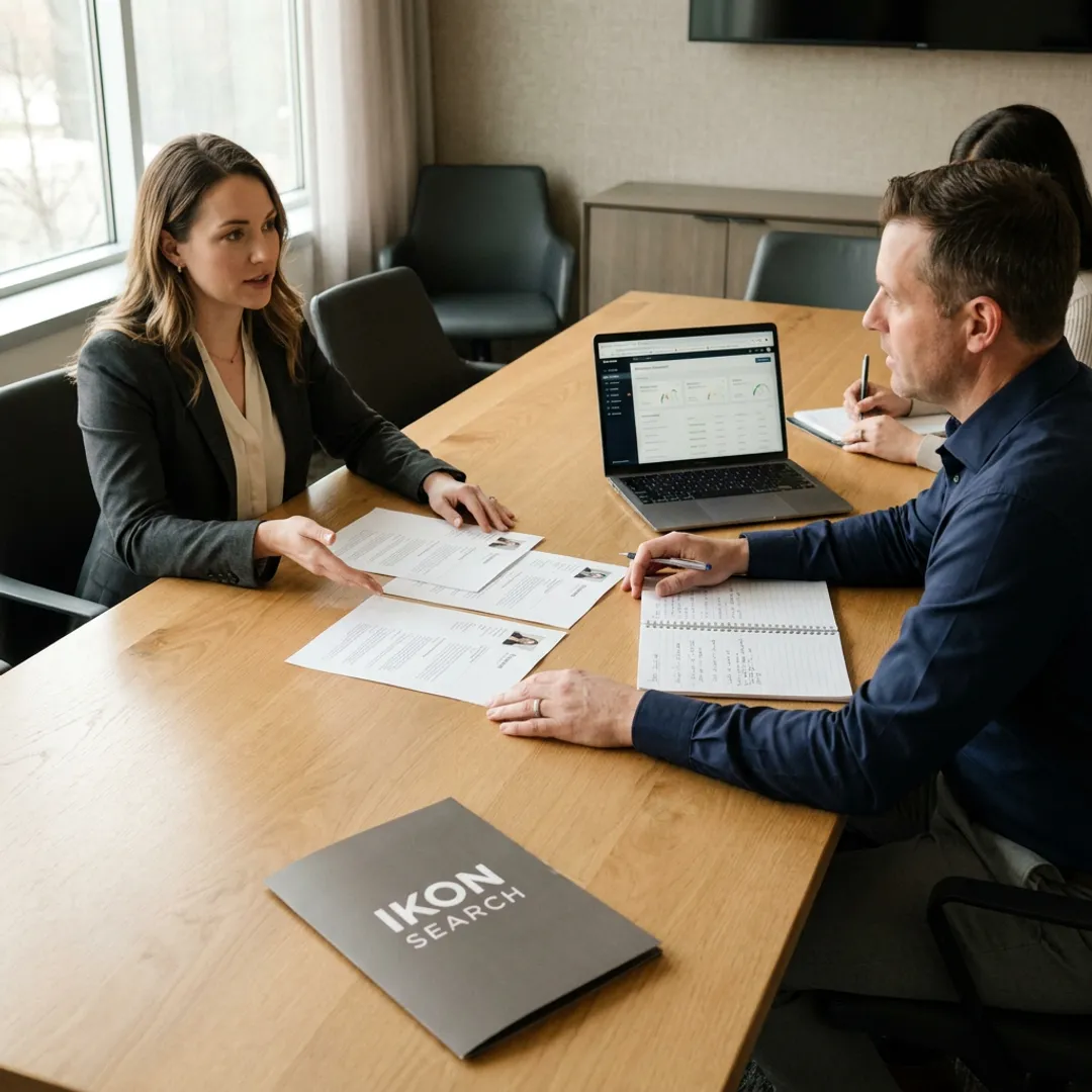 Staffing process meeting for contract-to-hire recruitment