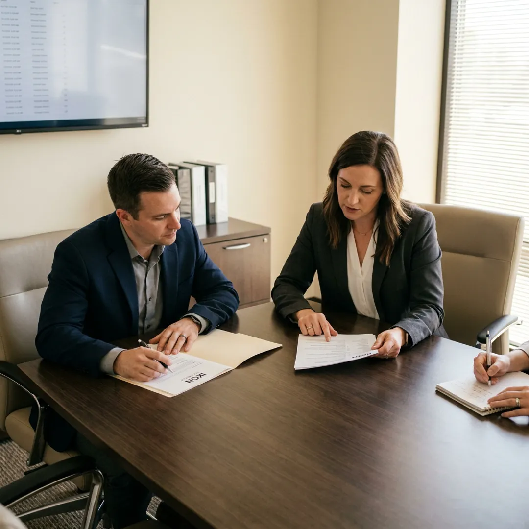 Recruiting team reviewing candidate shortlist