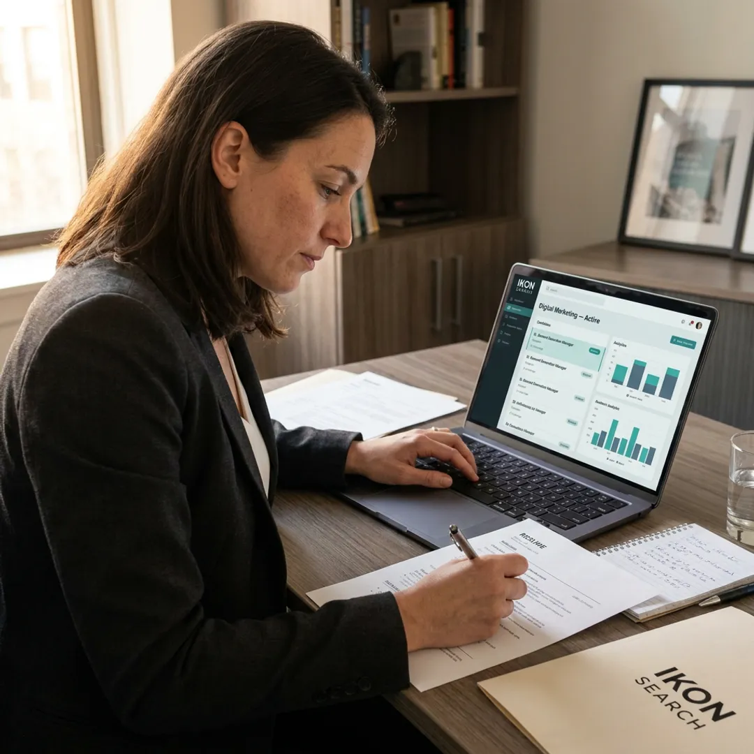 Recruiter mapping marketing candidates