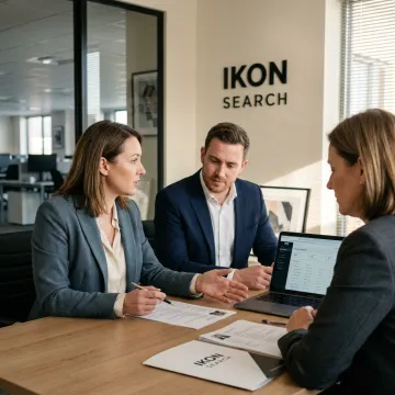 Recruiters reviewing B2C marketing director candidates