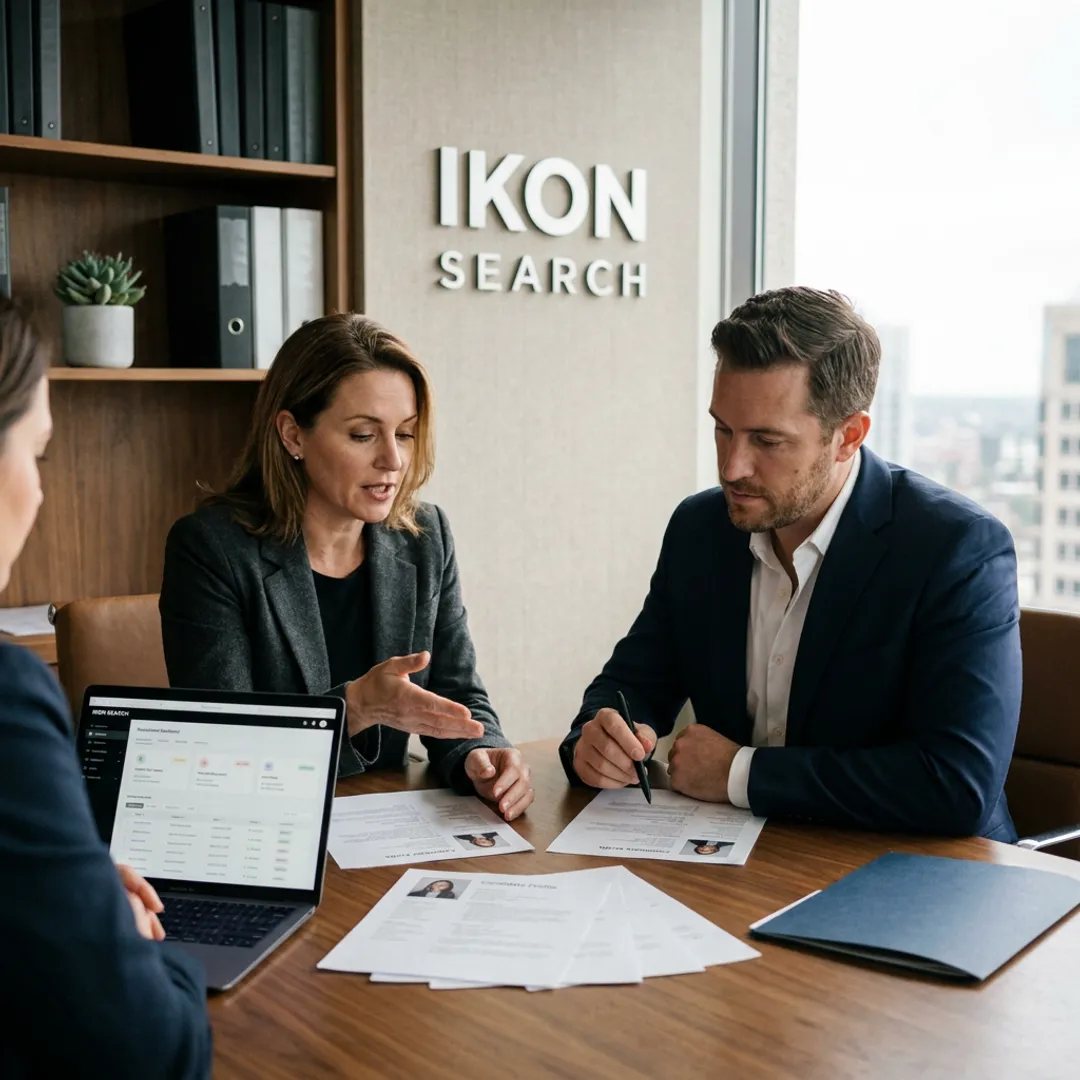Recruiter reviewing event marketing director candidates