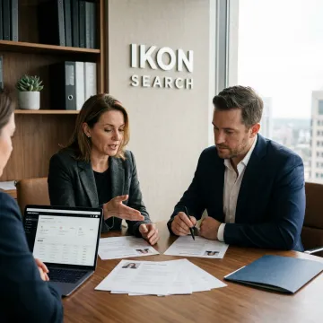 Recruiter reviewing event marketing director candidates