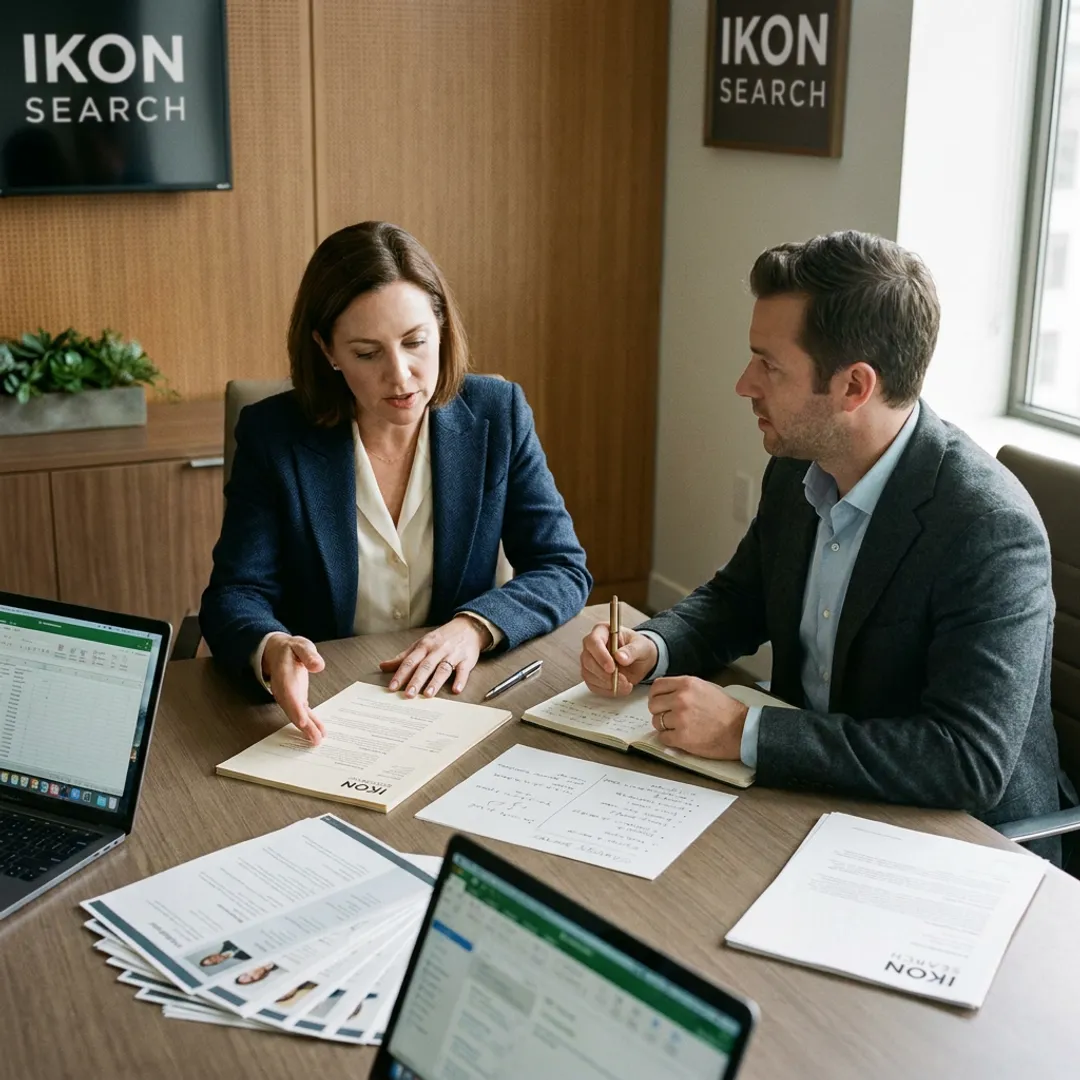 Recruitment team planning a growth marketing search