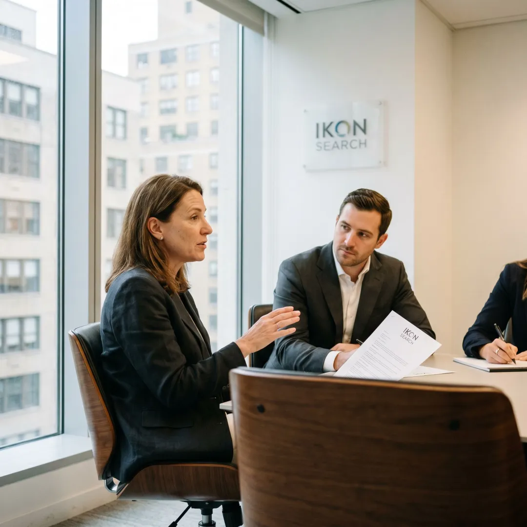 Professional staffing recruiters in a New York office