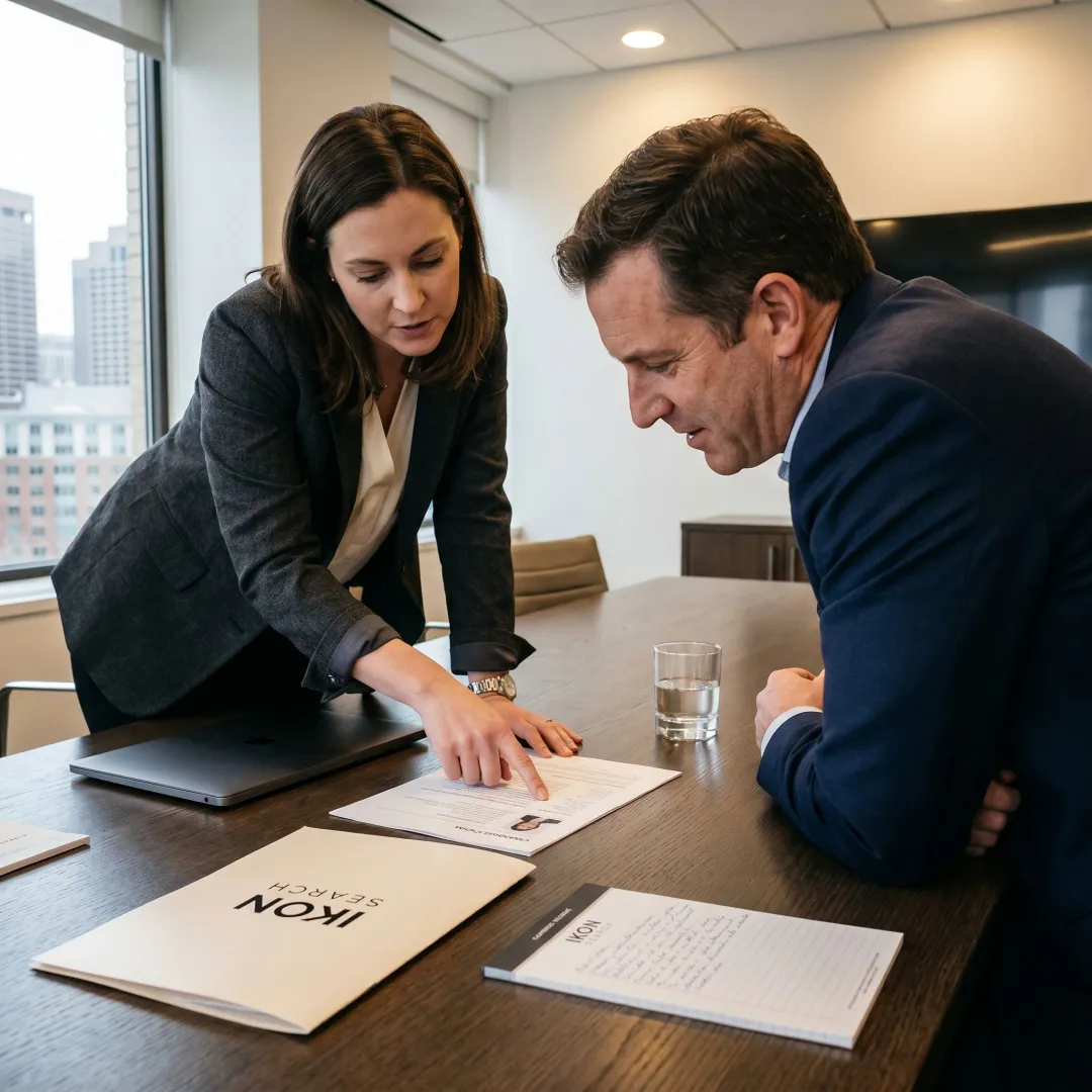 Boston legal recruiter reviewing candidate profiles