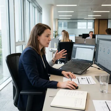Recruiter reviewing SEO candidate profiles