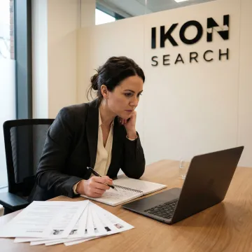 HR recruiter reviewing candidate profiles